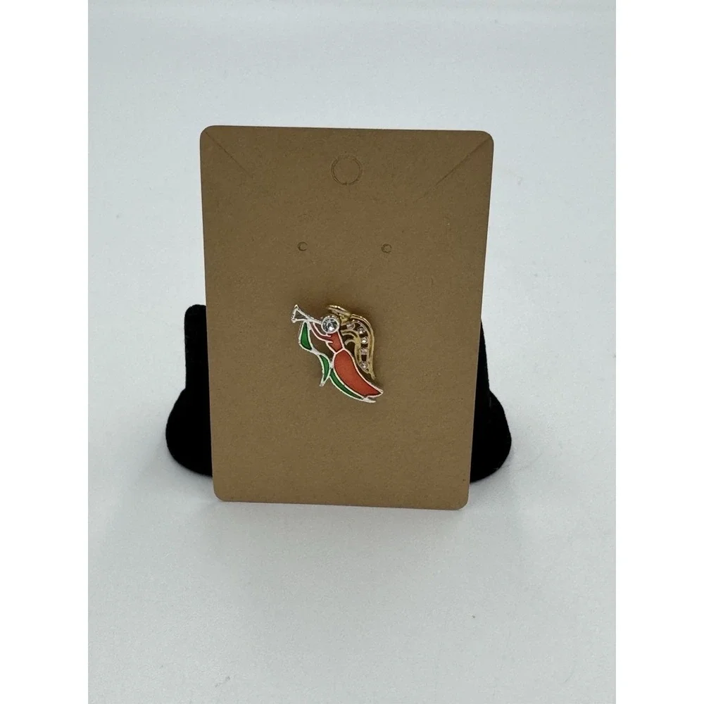 Christmas Joy to the World Angel Tac Pin
